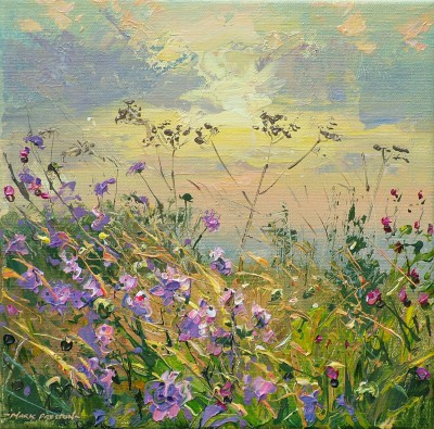 MARK PRESTON - silhouetted seedheads, bonsall moor